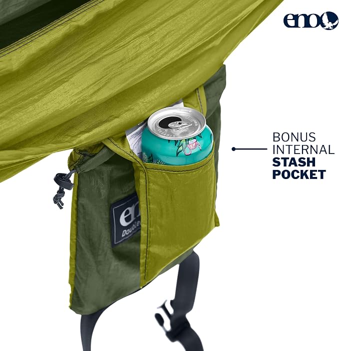 ENO, Eagles Nest Outfitters DoubleNest Lightweight Camping Hammock, 1 to 2 Person, Special Edition Colors, ATC