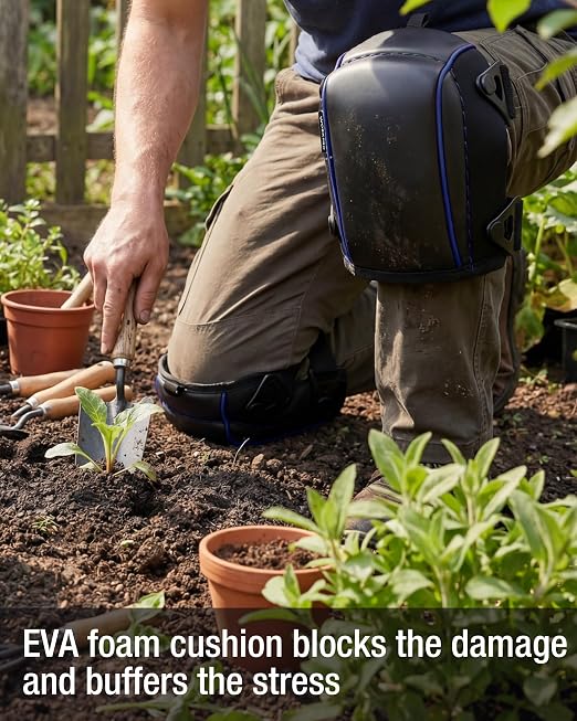 WORKPRO Garden Knee Pads For Unisex-Adult | Flooring Kneepads with Foam Padding, Comfortable Kneeling Cushion for Gardening, House Cleaning, Construction Work