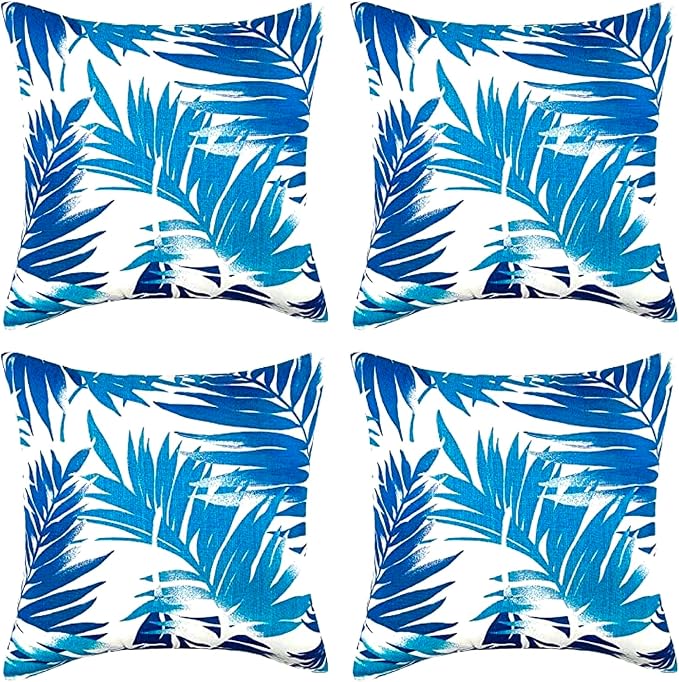 JMGBird Outside Pillows Outdoor Pillow Covers with Inserts Included