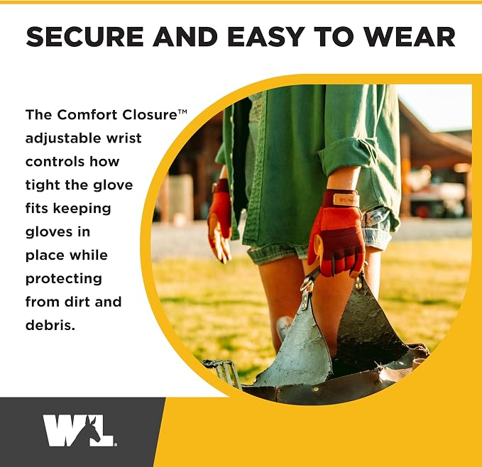 Wells Lamont Women's HydraHyde Leather Hybrid Gloves