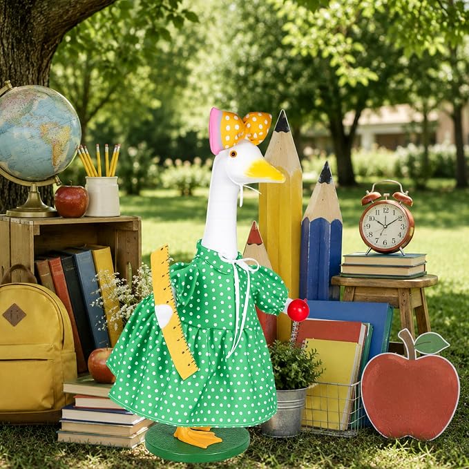 Back to school porch goose outfits (Teacher)