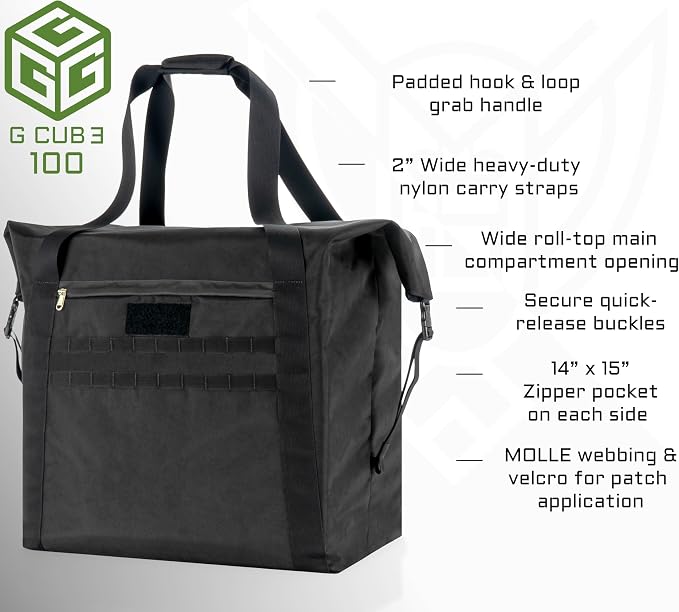 Xtreme Sight Line ~ G CUBƎ 100 Faraday Bag for Medium to Large Generators and Electronics ~ Protects Against EMP/CME/EMF/RF ~ Diamond Form Farday Lined Interior ~ Safety Orange