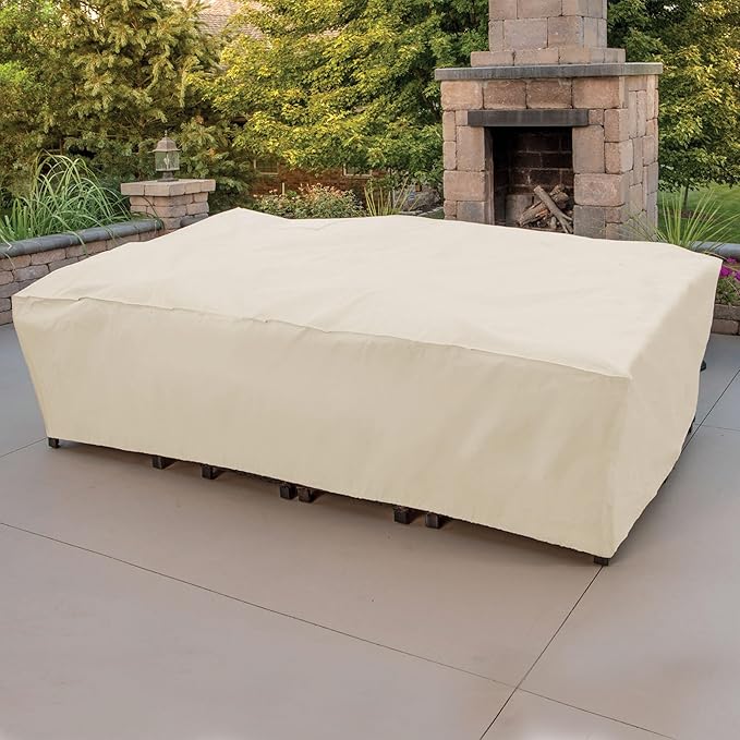 Mr. Bar-B-Q Patio Chat Set Cover 07842BB (112”L x 65”W x 28”H)