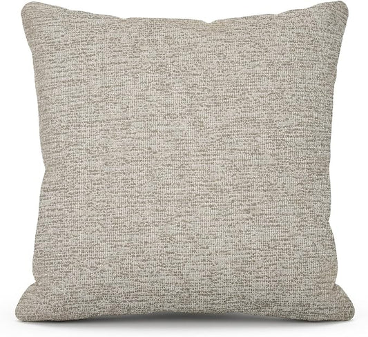 Outdoor Throw Pillow with Inserts, Outdoor Lumbar Pillow Water Resistant for Patio Furniture, 18x18 Inch Outdoor Pillows with Removable Zipper Cover