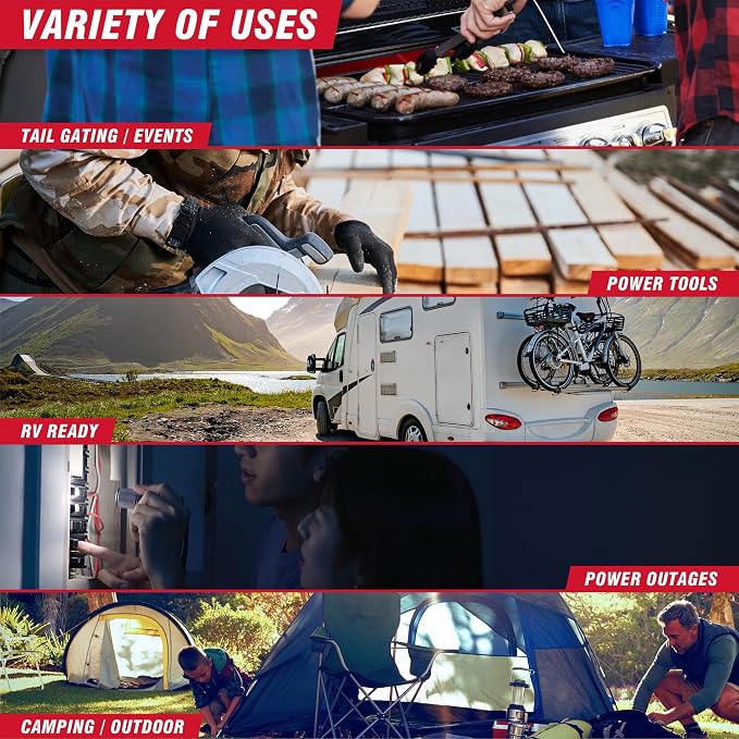 A-iPower 7600-Watt Dual Fuel Inverter Generator Remote Start, Power Supplies with 322cc OHV Engine, CO Sensor, Gas and Propane Powered, for Backup Home Use, Tailgating, RV, Power Outages(GXS7600iRD)