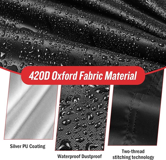Outdoor Prep Table Cover 30 Inch,Waterproof Patio Outdoor Stainless Steel Metal Grill BBQ Table Cart Cover Dustproof Windproof All Season Pretection for Outdoor Table - 30 x 24 x 20 Inch