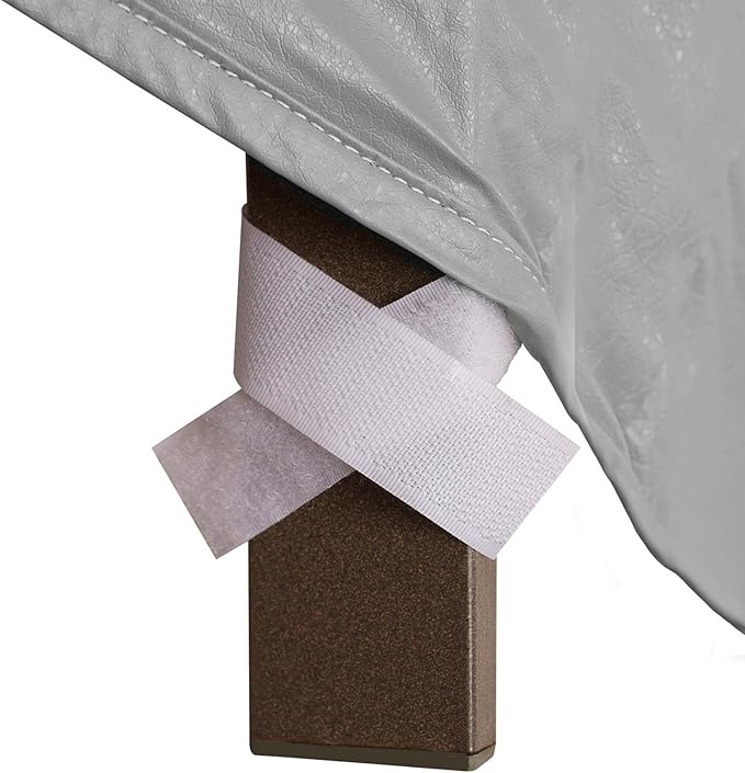 Protective Covers Weatherproof 3 Seat Wicker/Rattan Sofa Cover,Grey, Large