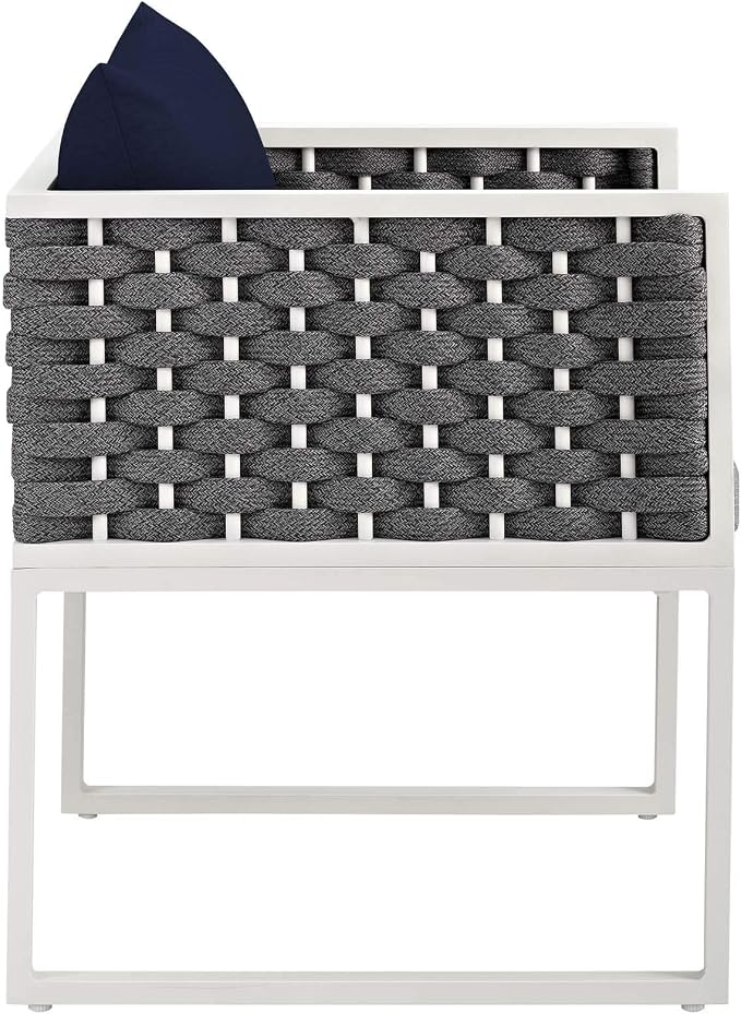 Modway Stance Outdoor Patio Woven Rope 9-Piece Dining Furniture Set