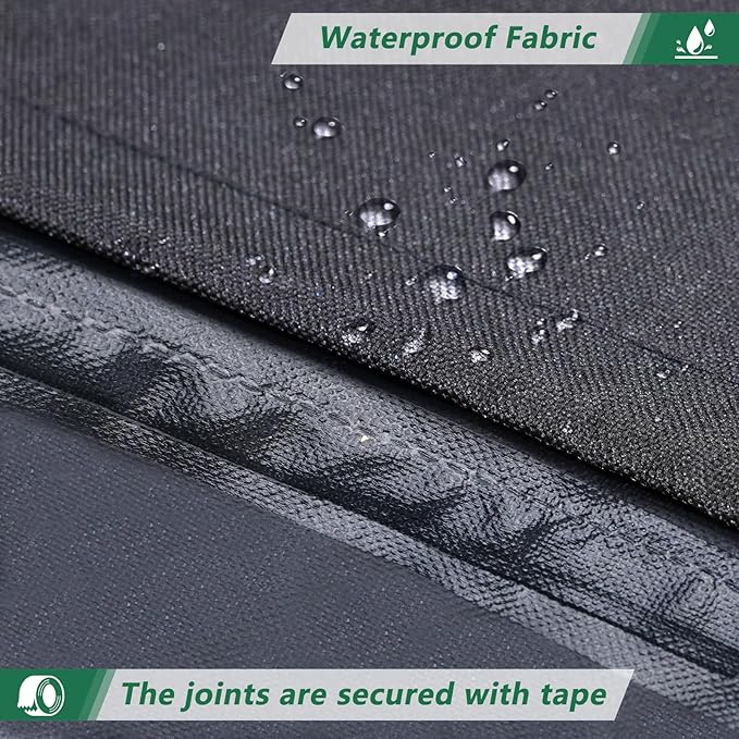 Patio sofa Covers, Heavy Duty and Waterproof Outdoor Garden Patio Furniture L-shaped Covers Fits Up to 83-106W x 33.5D x 35H inches
