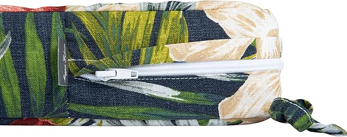 Magpie Fabrics Patio Bench Cushion Cover 45x18x3 Inch, NO Insert! Water Resistant UV Protection Outdoor Swing Loveseat Replacement Cover with Zipper (Midnight Floral)