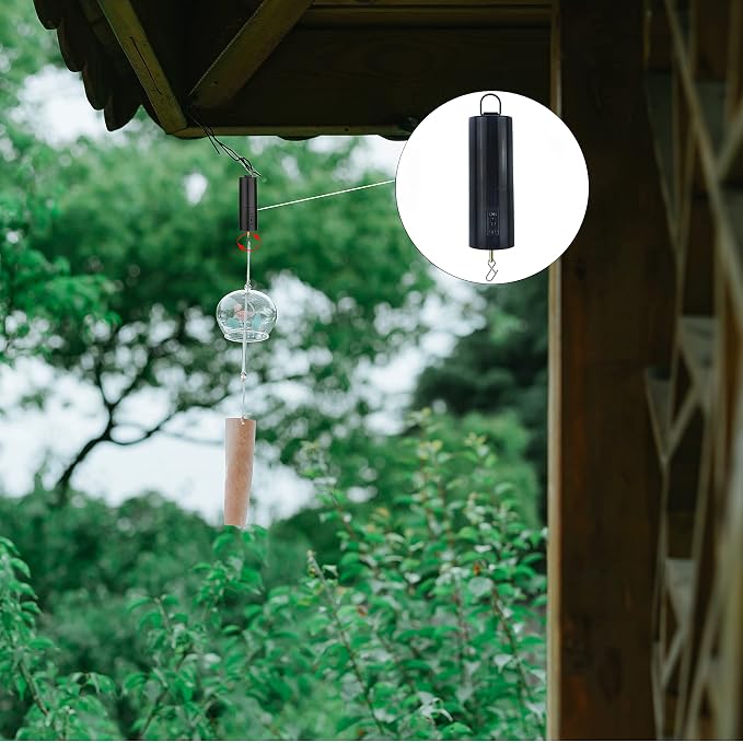 Wind Spinner Motor Hanging Display Battery Operated Rotating Motor | Multi-Purposes for Wind Spinner Mobile Yard Decor Hanging Ornament Outdoor Sculptures-Medium Speed 20 RPM(1 Pcs Black)