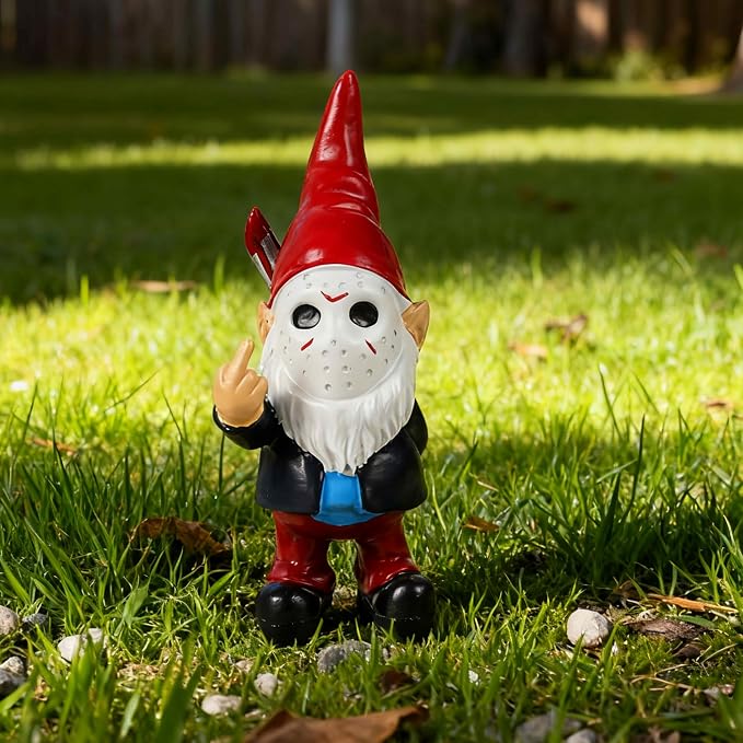 SPINNDO Gnomes Middle Finger Gifts Horror Decor Gnomes Boo Basket Stuffers