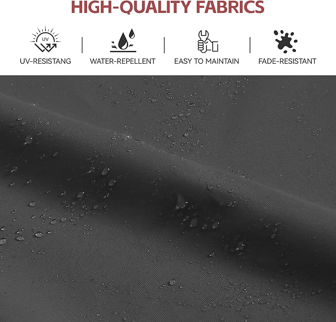 GENTEACO 10x13FT Rectangle Cantilever Patio Umbrella w/Base Included, Deluxe Wood Pattern Pole & 7 Angle Tilts, 360° Rotation, Offset Hanging Market Umbrellas for Garden Pool Patio, Grey