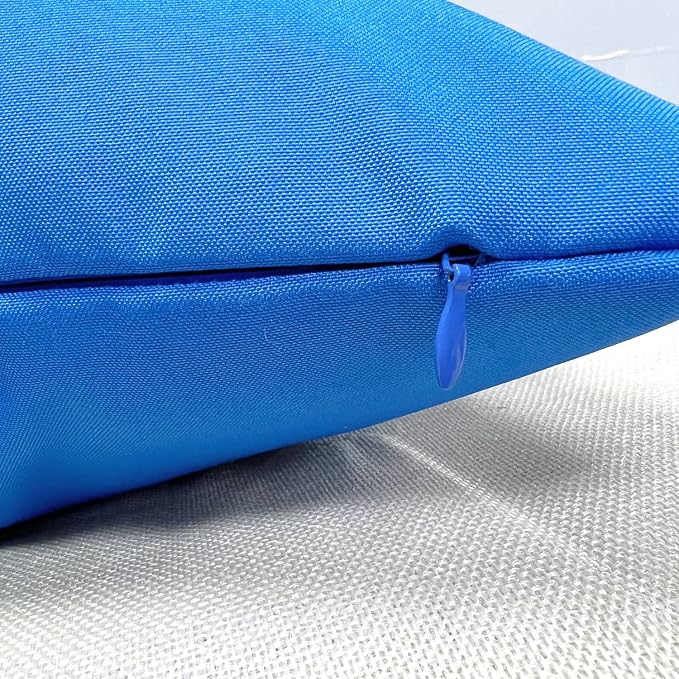 VAKADO Outdoor Waterproof Throw Pillow Covers 26X26 Set of 2 Decorative Blue Patio Furniture Cushion Cases Outside Decor for Couch Garden Bench Porch