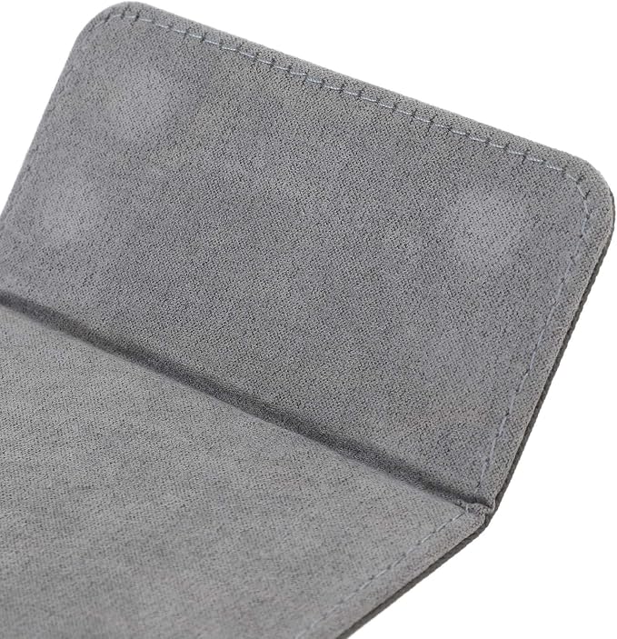 Qiilu Magnetic Closure Card Deck Box with Magnetic Flap Lid, Large Capacity PU Leather Storage Box/Cover for Game and Tarot Cards, Strong Magnet Closure Cases (Grey)