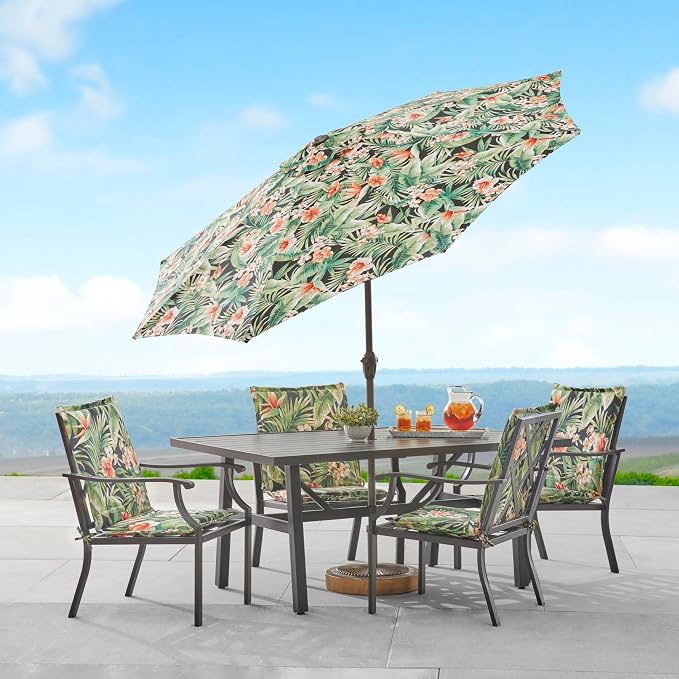 BrylaneHome Bh Outdoor Performance Flanged Hinged Cushion - Bright Cobalt Cabana