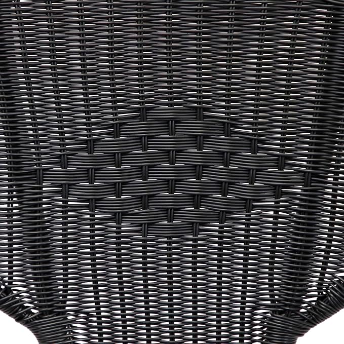 Northlight Wicker Outdoor Patio Conversation Set - Black - 4pc