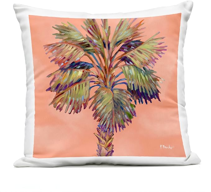 Stupell Industries | Bondi Beach Palm, 18 x 18 | Outdoor Pillow, Made in USA - By Paul Brent