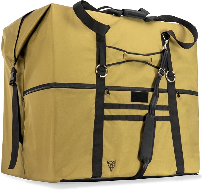 Xtreme Sight Line ~ G CUBƎ 450 Faraday Bag for Large Generators and Electronics ~ Protects Against EMP/CME/EMF/RF ~ Diamond Form Farday Lined Interior ~ Coyote Brown