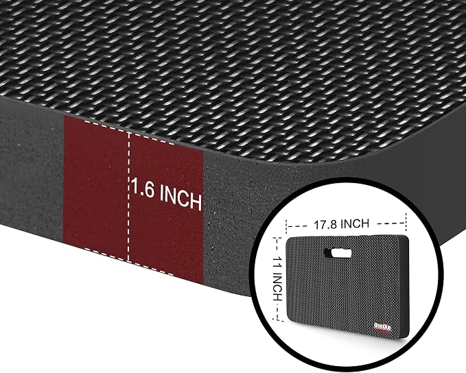 Comfy Extra Large Thick Waterproof Gardening Kneeling Pad Foam Kneeler Mat Garden Knee Pad Cushion for Gardening Planting Yard Work Prayer Yoga Mechanic Workout Baby Bath