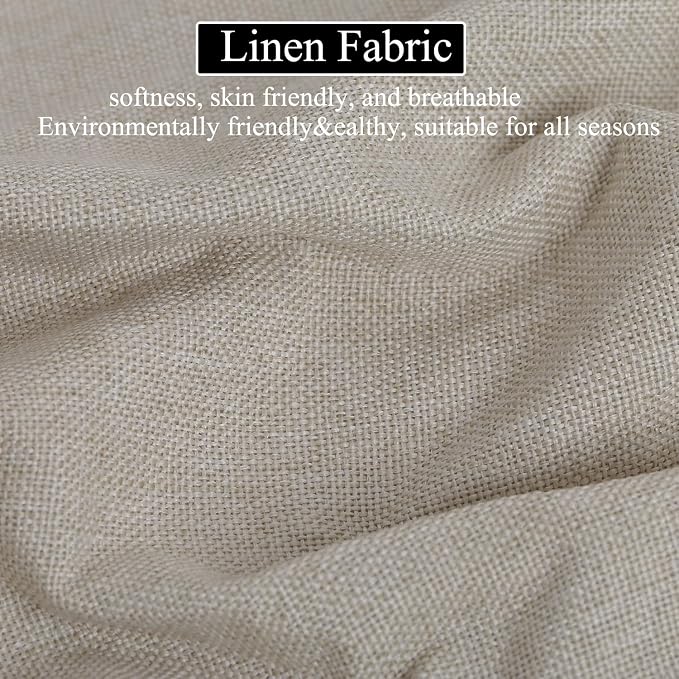 48x14 Inch Piano Bench Cushion w/ Washable Cover for Indoor Furniture,Beige | Non slip high density foam bench seat cushion for kitchen dining room,shoe storage, entry way,window, settee