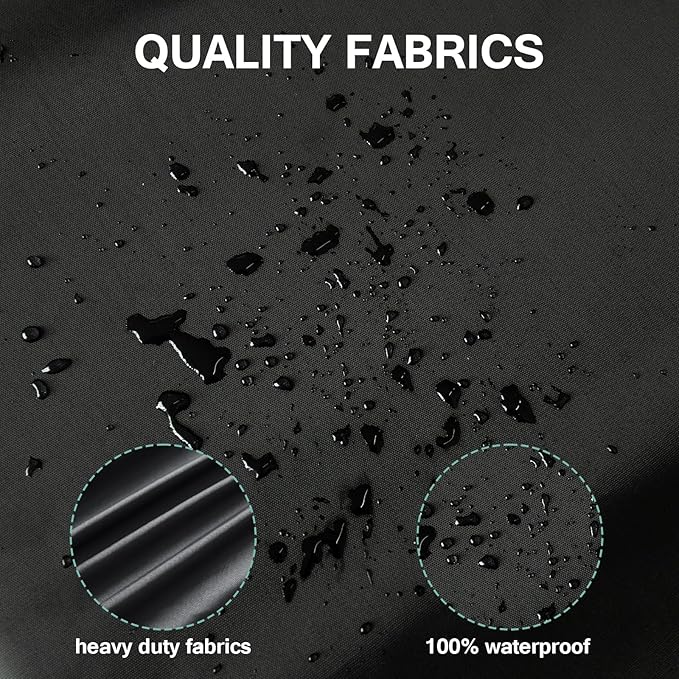 Luv4babe Outdoor Chair Covers Waterproof 2 Pack for Patio Furniture, Heavy Duty and Weatherproof Patio Chair Covers 35" W x 38" D x 31" H with Air Vents and Handles, Black