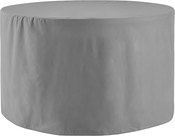 Crosley Furniture Patio Furniture Covers, Waterproof Round Outdoor Dining Table Cover for Deck, Gray