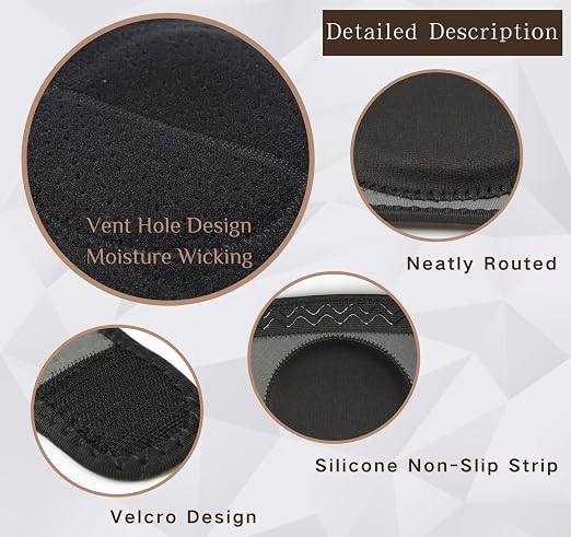 Knee Pads with Thick Foam Adjustable Non-Slip Knee Pads for Work Garden Cleaning Flooring Yard Dance Yoga Construction Collision Avoidance Kneeling Sleevedd for Men