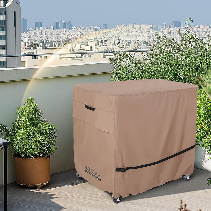ULTCOVER Rolling Dining Prep Table Cart Cover 40L x 24W x 32H inch for Outdoor Garden Patio Kitchen Food Serving Worktable
