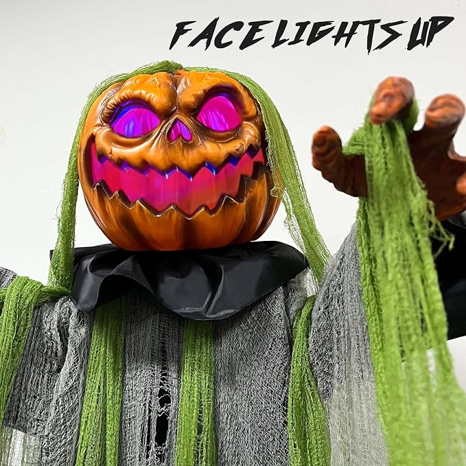 6 Ft Animated Halloween Root of Evil Prop, Halloween Decorations Outdoor | Spooky Sound & Touch Activated Motion Sensor Realistic Sound Effects Haunted House Halloween Party Decor