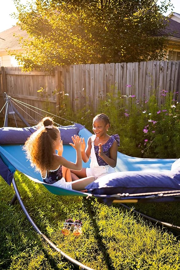 ENO SuperNest SL Hammock - 1 to 2 Person Backyard Hammock - Outdoor Patio Furniture for Backyard, Lawn, or Balcony - Pebble Grey