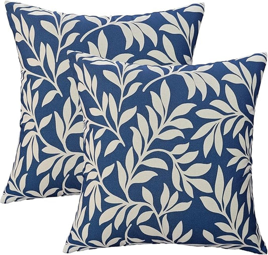 JMGBird Outdoor Patio Pillows Waterproof Pillow Covers with Insert Included | 18×18 Outdoor Throw Pillow waterproof Outdoor Pillow covers farmhouse throw pillows for outdoor furniture