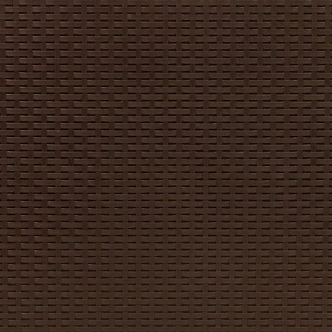 EMMA + OLIVER 120 Gallon Brown Plastic Deck Box for Outdoor Patio Storage & Deck Organization