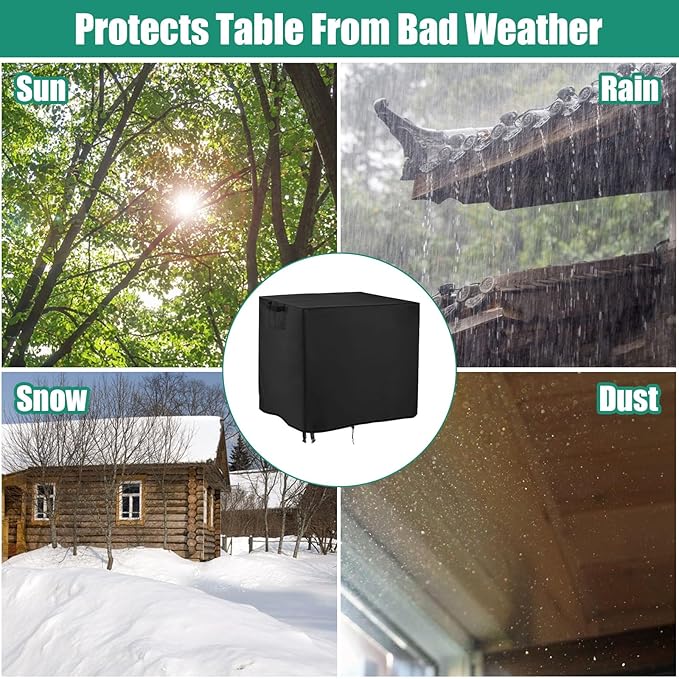 Outdoor Prep Table Cover, 31 inch Waterproof Patio Serve Prep Storage Cart Cover, Outdoor Rectangle Furniture Cover - 31 X 21 X 30 Inch