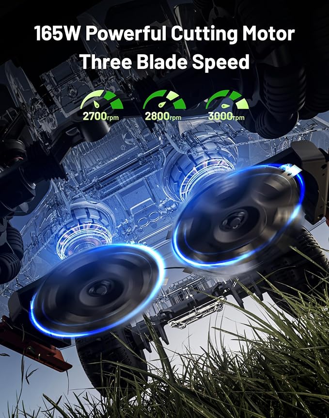 Mammotion LUBA 3 AWD 3000 Robot Lawn Mower Ultimate Kit, with Garage & Blades, Wire-Free for 0.75 Acre, 360° LiDAR+NetRTK+AI Vision, 80% Slopes, Multi-Zone Management, Cut Height 1.0"-2.7"