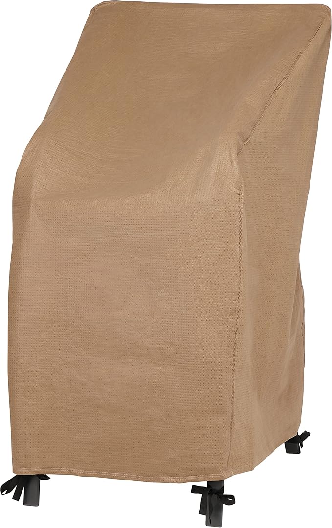 DUCKCOVERS Essential Water-Resistant 28 Inch Stackable Chair Cover, Patio Furniture Covers
