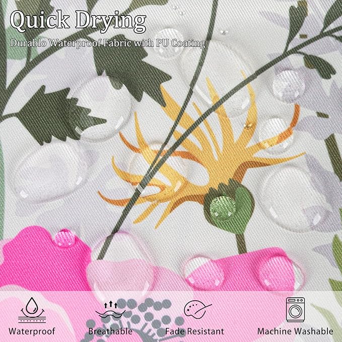 cygnus Spring Summer Outdoor Pillow Covers 18x18 Inch Waterproof Daisy Flower Butterfly Outdoor Pillows for Patio Furniture Garden Tent Porch Home Decor