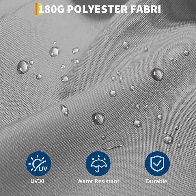 TrailBlaze 15ft Large Patio Umbrella with Base, Outdoor Rectangle Umbrella Double-Sided Market Umbrella with Crank Handle UV Protection Table Umbrellas for Backyard, Deck, Poolside and Garden