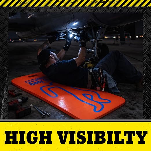 Body Work Mat, 41" x 17", 1" Thick Closed-Cell Foam | Heavy-duty body pad, Closed-cell foam, Aircraft maintenance, Industrial work, Garage use, Anti-fatigue