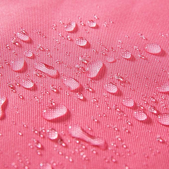 MIULEE Pack of 2 Decorative Outdoor Waterproof Pillow Covers Pink Bundle 18x18 Pillow Inserts Set of 2 Square Decorative Throw Pillows