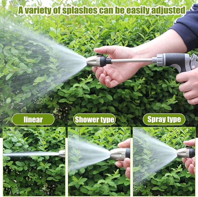 Aquoxis Pressure Washer, 15X More Powerful Extreme Water Pressure Tool with Steel Power, Qinux Aquoxis Sprayer for Waterpipe, High Pressures Water Jet with Foam Pot, Generic Aquaxis Aqui Grey C
