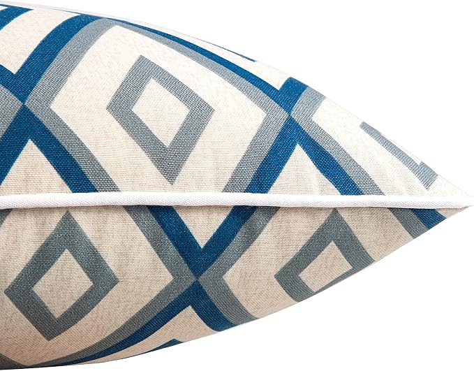 JMGBird Outdoor Accent Pillows Outdoor Lumbar Pillows with Inserts (Pack of 2)