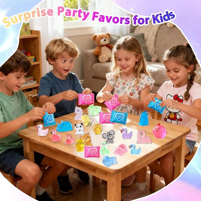 100 Pcs Blind Bags Mystery Resin Animals: Mini Glow in The Dark Resin Animals Mystery Bags for Fairy Garden Dollhouse Décor Collectible Craft Mini Figures