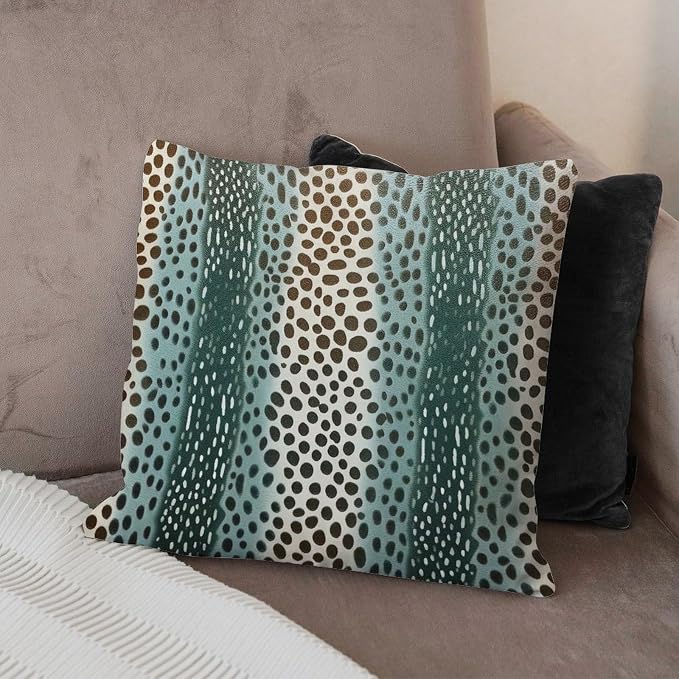 Antelope Chestnut Animal Cushion Cases Animal Brown Dot Throw Pillow Covers 22x22 INRustic Accent Outdoor Garden Decoration for Patio Tent Couch