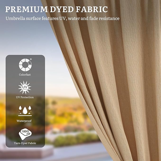 YITAHOME 12x20 Outdoor Wooden Gazebo Hardtop with Steel Roof, Heavy Duty Double Roof Galvanized Steel Gazebo with Nettings and Curtains, Permanent Wood Frame Aluminum Gazebo for Patio, Backyard, Deck