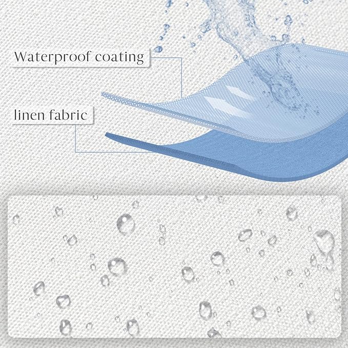Ashler Outdoor Pillow Inserts, 12x20 Waterproof Throw Pillows Pack of 2 | Outdoor, Water Resistant, Decorative Premium Lumbar Pillow, Hypoallergenic Stuffer Sham, For Patio, Bench, Garden, Indoor