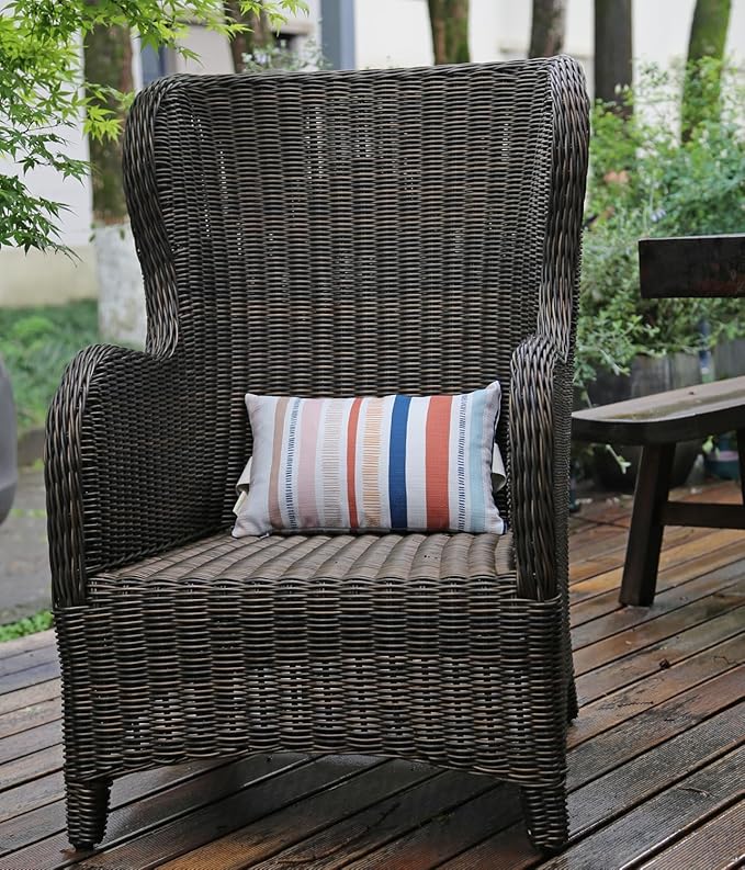Outdoor Pillow for Chaise Lounge Chair, Adirondack Chair Head Resting Cushion, Waterproof with Adjustable Elastic Stripe for Garden Furniture Decorative 2 Pack 11”*16”