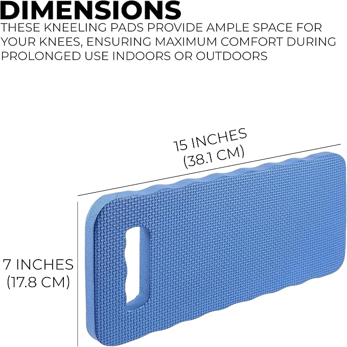 Smart Value Set of 3 Foam Kneeling Pads Perfect for Long Gardening Hours (3 Kneeling Pads Assorted Colors)
