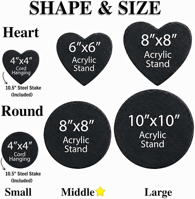Personalized Pet Memorial Stone, Forever in Our Hearts Dog Cat Memorial Garden Stone, Passing Away Sympathy Gift for Loss of Dog, Waterproof Natural Slate Remembrance for Indoor Outdoor