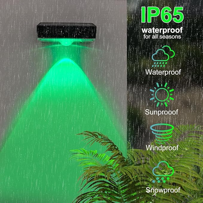 ZCXLIGHT Solar Fence Lights,Fence Lights Solar Powered Waterproof IP65 Multicolor Led 12 Fixed Colors ＆RGB Color Changing for Pool, Deck, Patio, Porch, Stairs, Holiday-12pack